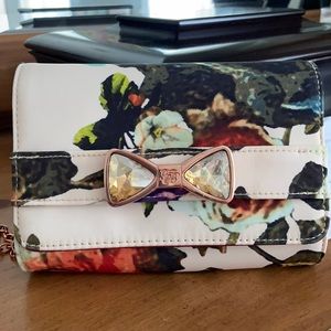 Ted Baker floral bag with rose gold chain